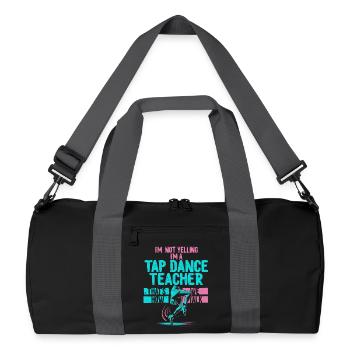 Tap Dance, Tap Dancer, Tap Dancer, Stepper - Recycled Duffel Bag - black/graphite grey - Front