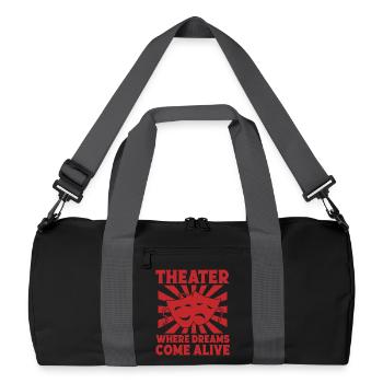 Théâtre musical où les rêves prennent vie Théâtre - Sac de sport recyclé - noir/gris graphite - Devant