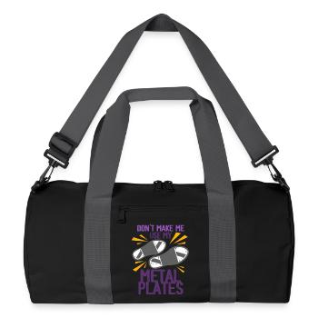 Tap Dance, Tap Dancer, Tap Dancer, Stepper - Recycled Duffel Bag - black/graphite grey - Front