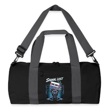 Signal a perdu le design de bugs rétro de science-fiction - Sac de sport recyclé - noir/gris graphite - Devant