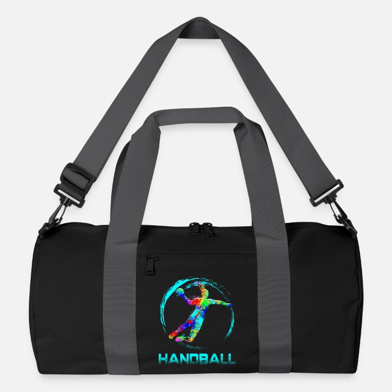 Handball - Recycelte Duffel Bag - Schwarz/Graphitgrau