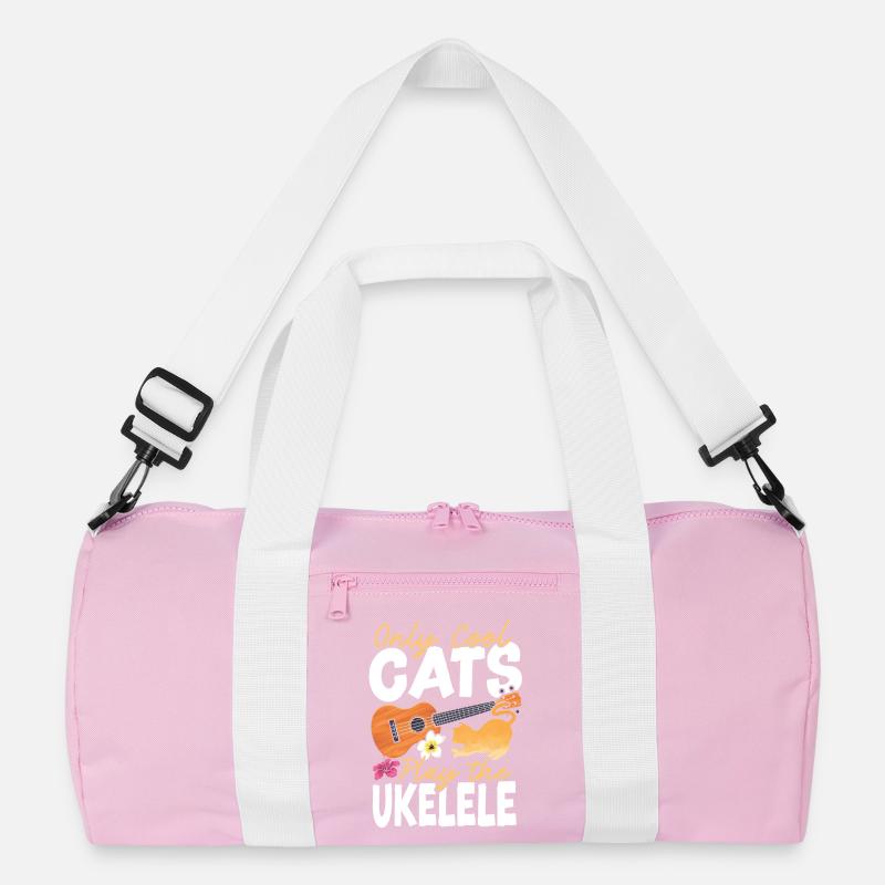 Hawaiian Ukulele Uke Cat Only Cool Recycelte Duffel Bag