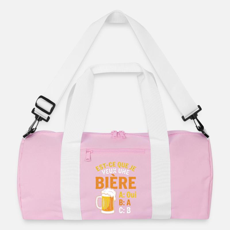 Möchte ich ein Bier? Witz Beauf Alkohol Humor Recycelte Duffel Bag