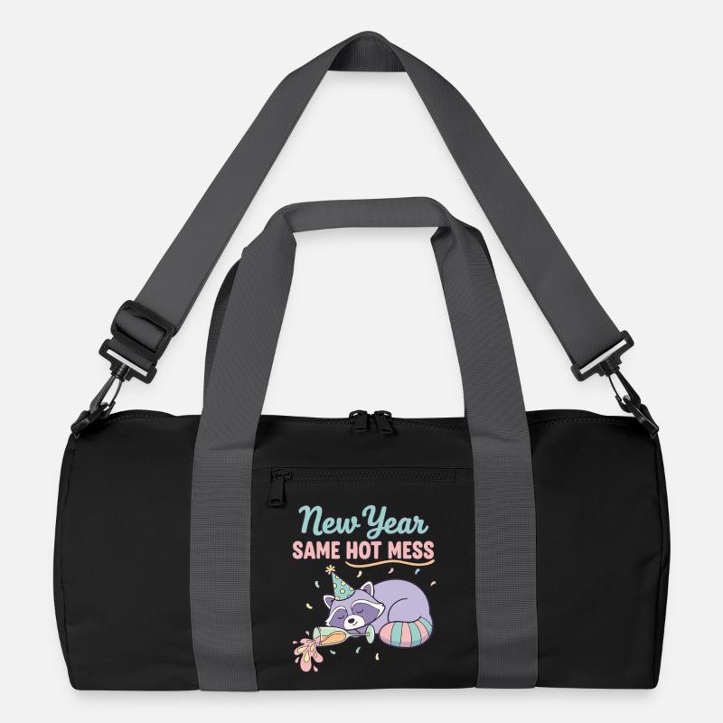 Neujahr Same Hot Mess Fun Party Vibes Recycelte Duffel Bag