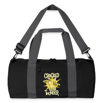 Boisson énergisante a éclaté un tonnerre froid - Sac de sport recyclé - noir/gris graphite - Devant