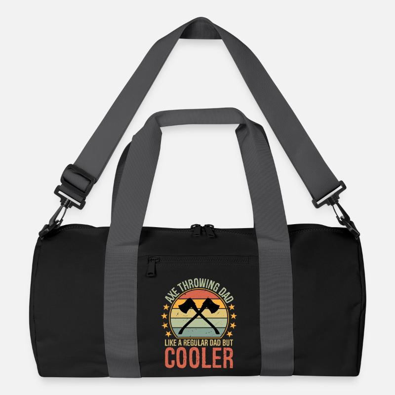 Axe Throwing Dad Like a Regular Dad But Cooler Recycled Duffel Bag