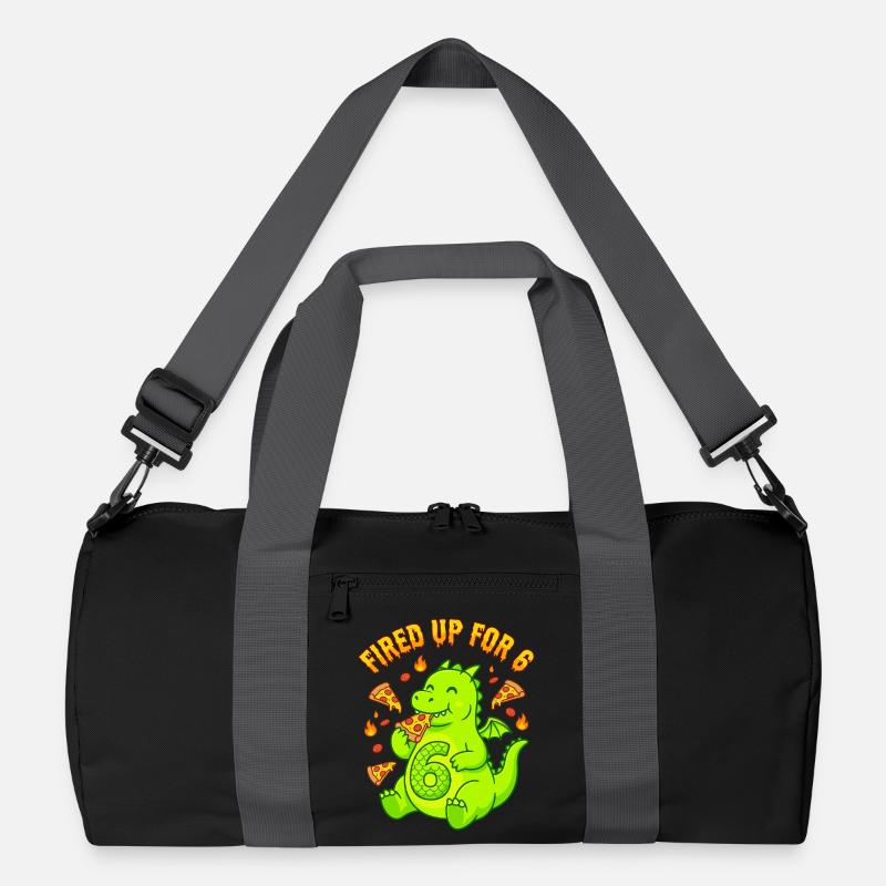 Fired Up For 6 Drache Pizza Recycelte Duffel Bag