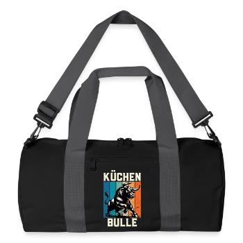 Chef KÜCHENBULLE Chefs Fun - Sac de sport recyclé - noir/gris graphite - Devant