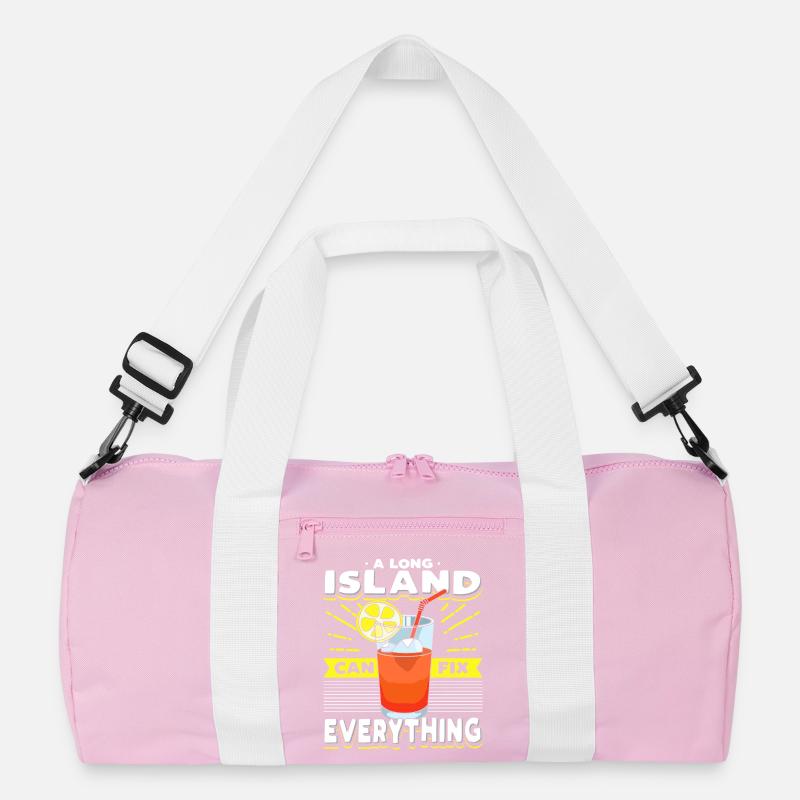 Long Island Can Fix Everything Cocktail Art Tee Recycelte Duffel Bag