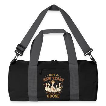 Juste une fête de célébration du Nouvel An Goose 2026 - Sac de sport recyclé - noir/gris graphite - Devant