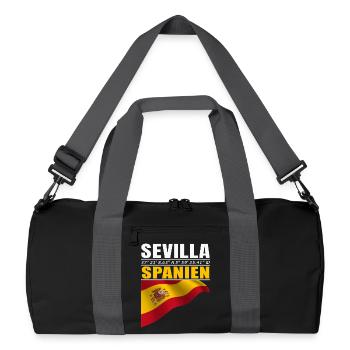 Sevilla - Recycelte Duffel Bag - Schwarz/Graphitgrau - Vorne