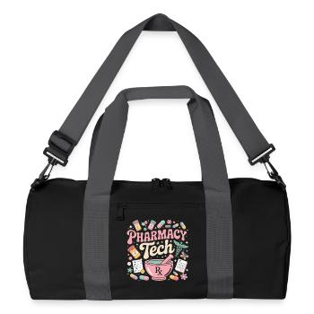 Illustration de pharmacie PharmaTech - Sac de sport recyclé - noir/gris graphite - Devant