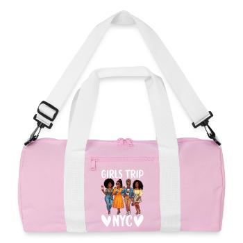 NYC Girls Trip - Recycled Duffel Bag - pink/white - Front