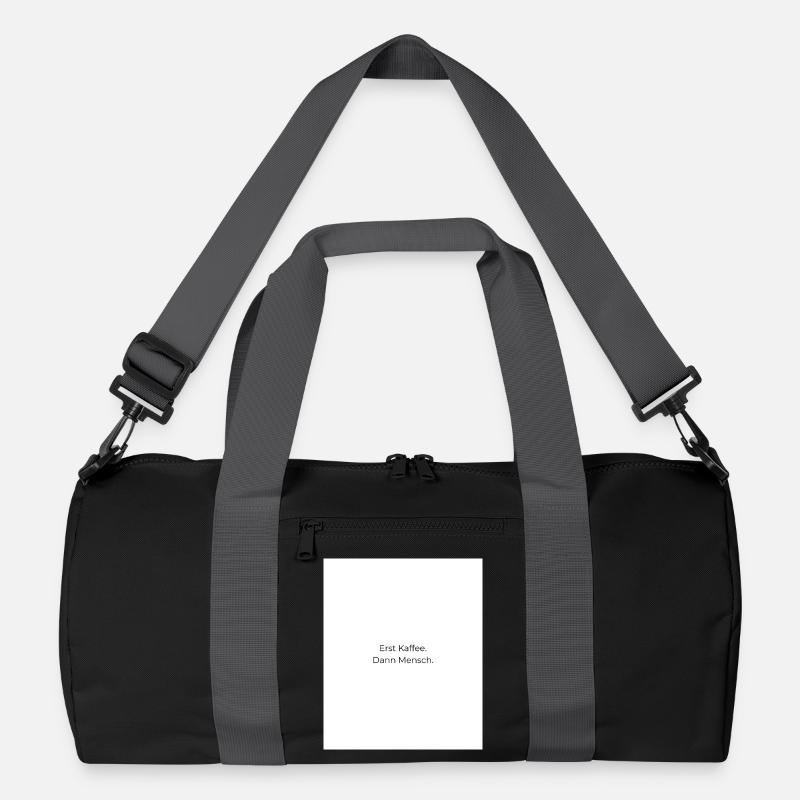 Erst Kaffee Dann Mensch Recycelte Duffel Bag