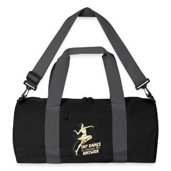 Tap Dance, Tap Dancer, Tap Dancer, Stepper - Recycled Duffel Bag - black/graphite grey - Front