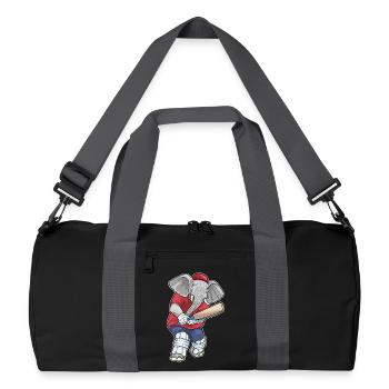 Elephant Cricket Cricket Bats Sports - Recycled Duffel Bag - black/graphite grey - Front