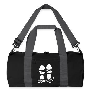 Tap Dance Tap Dancer - Recycled Duffel Bag - black/graphite grey - Front