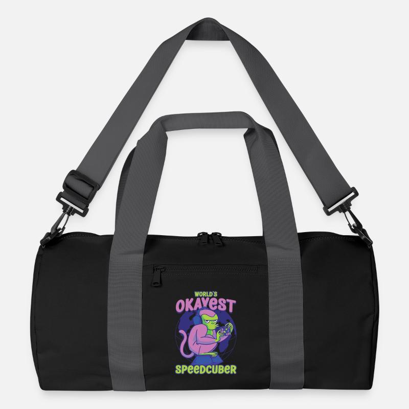 Speedcubing Speed Cube Worlds Okayest Speedcuber Recycelte Duffel Bag