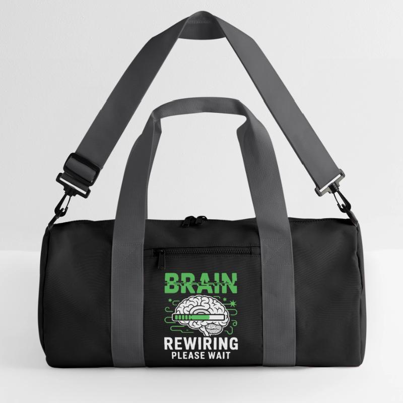 Brain Restart Please Wait Recycled Duffel Bag