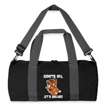 Bottes sur : Bottes de cow-boy dansant - Sac de sport recyclé - noir/gris graphite - Devant