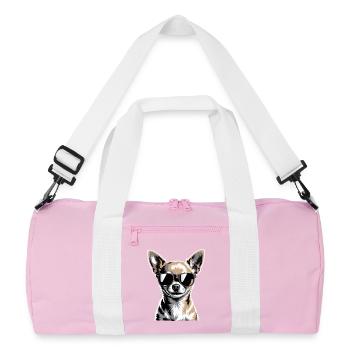 Chihuahua - Sac de sport recyclé - rose/blanc - Devant