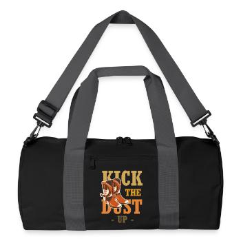 Dust on your boots – Western Boot - Recycled Duffel Bag - black/graphite grey - Front