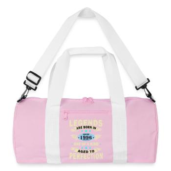 Legends-were-born-in-January-1996 - Recycled Duffel Bag - pink/white - Front