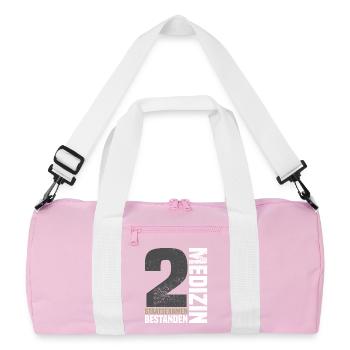 2. Staatsexamen Medizin - Recycelte Duffel Bag - Rosa/Weiß - Vorne
