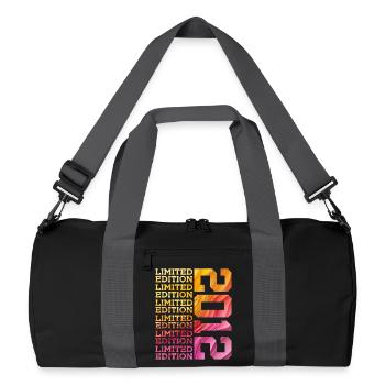 LIMITED EDITION 2012 14 JAHRE 14. GEBURTSTAG - Recycelte Duffel Bag - Schwarz/Graphitgrau - Vorne