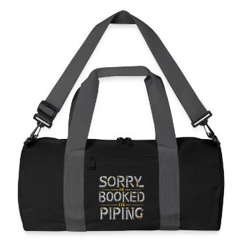 Constructeur de pipeline de couche de tuyau - Sac de sport recyclé - noir/gris graphite - Devant