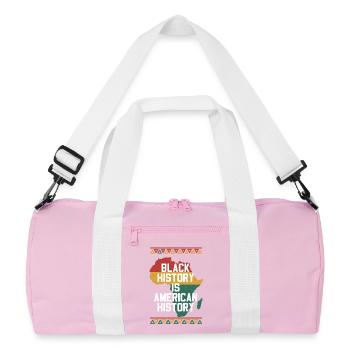 L’histoire des Noirs est American History Africa Design - Sac de sport recyclé - rose/blanc - Devant