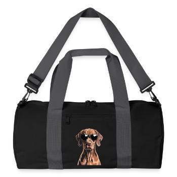 Vizsla - Recycelte Duffel Bag - Schwarz/Graphitgrau - Vorne