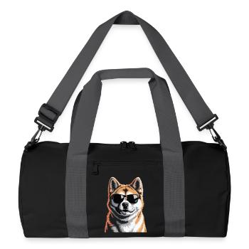Akita - Recycled Duffel Bag - black/graphite grey - Front