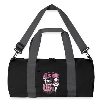 All the best dad wishes you your best swimmer - Recycled Duffel Bag - black/graphite grey - Front