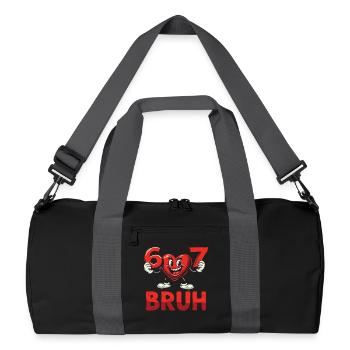 Conception du dessin animé Heart 67 Broth - Sac de sport recyclé - noir/gris graphite - Devant