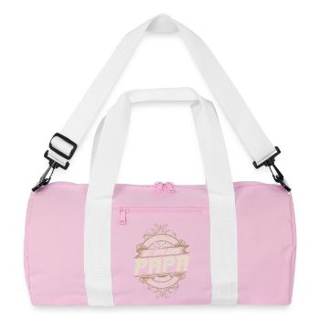 Stage Builder Dad - Recycled Duffel Bag - pink/white - Front