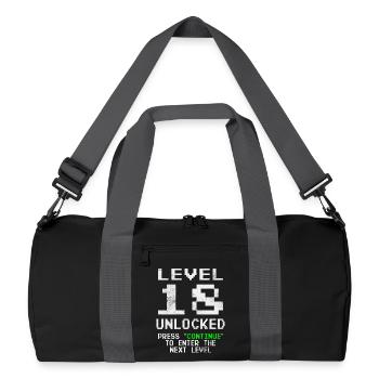 Level 18 Unlocked - Recycled Duffel Bag - black/graphite grey - Front