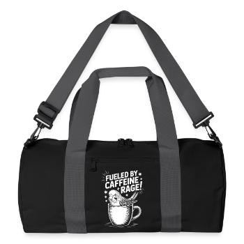 Dictons du café Caféine Cadeau drôle de café - Sac de sport recyclé - noir/gris graphite - Devant