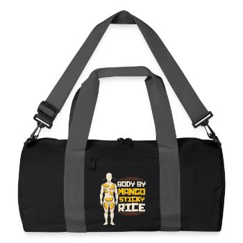 Mango Sticky Reis - Recycelte Duffel Bag - Schwarz/Graphitgrau - Vorne
