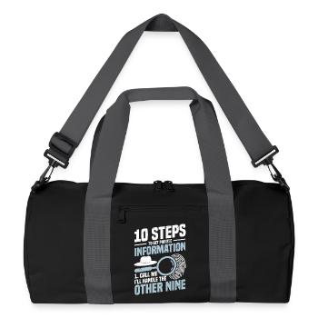 Détective privé Titulaire d’un badge d’uniforme Privé - Sac de sport recyclé - noir/gris graphite - Devant