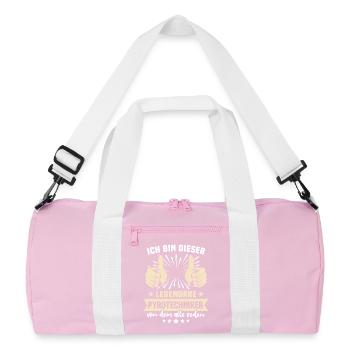 Dictons des pyrotechniciens - Sac de sport recyclé - rose/blanc - Devant