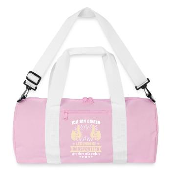 Dictons des cyclistes - Sac de sport recyclé - rose/blanc - Devant