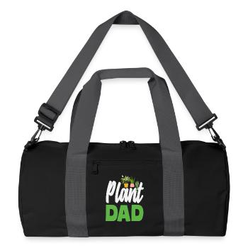 Plant Lover Father Gardening Home Gardener - Recycled Duffel Bag - black/graphite grey - Front