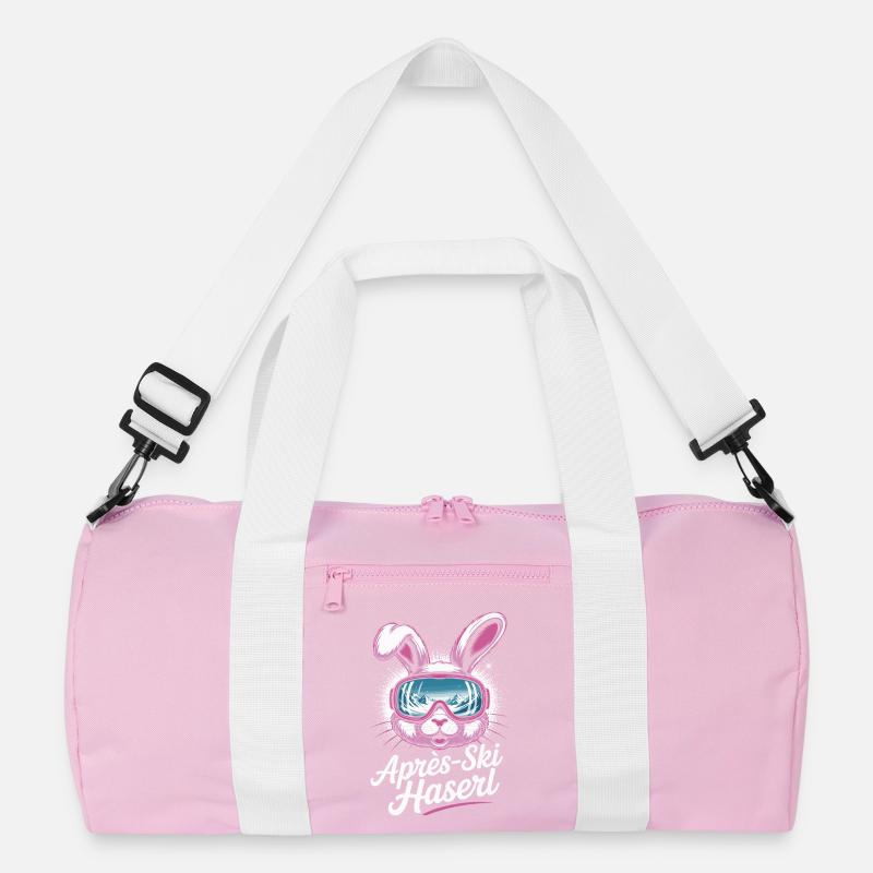 Après-ski bunny hut fun Skier ski bunny Recycled Duffel Bag