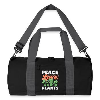 Love Plants Hobby Gardener Gardening - Recycled Duffel Bag - black/graphite grey - Front