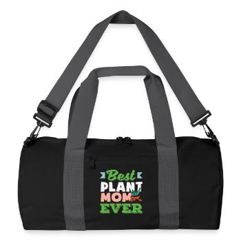 Plant Lover Mom Best Gardener Mom - Recycled Duffel Bag - black/graphite grey - Front