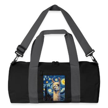 Lama Van Gogh Style - Sac de sport recyclé - noir/gris graphite - Devant