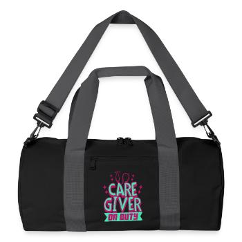 Nurse, geriatric care - Recycled Duffel Bag - black/graphite grey - Front