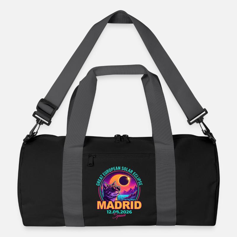 Solar Cat Madrid Eclipse 2026 Recycelte Duffel Bag