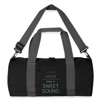 Night boating with - Recycled Duffel Bag - black/graphite grey - Front